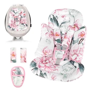 Inserto Seggiolino Auto Neonato con 3 Copri Cinghia, 3 in 1 Fiore Reversibile Auto Bambino... - Foto 1 di 8
