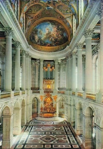 Postcard France Palace of Versailles Royal Chapel Circa 1950 - Bild 1 von 2