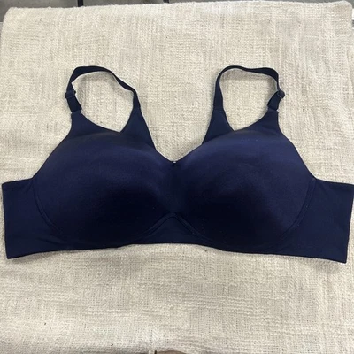 Cacique Women Bra 50B Blue Underwired Lightly Lined - Image 1 of 4