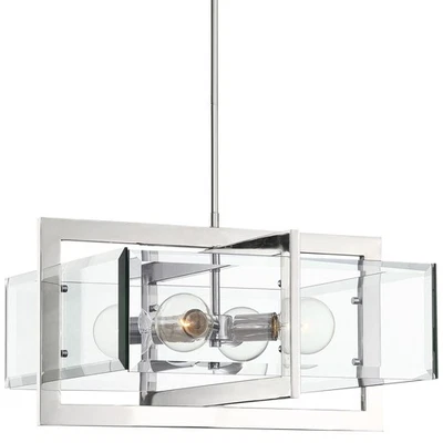 Designers Fountain 93631 Nickel Ethan 4-Light 21"W Pendant - Image 1 of 4