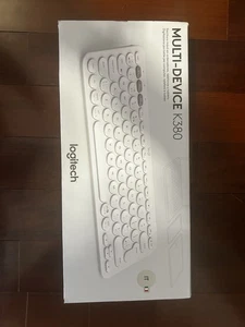 Logitech K380 Bianco - per Mac Tastiera Bluetooth multidispositivo iPad iOS Pc - Foto 1 di 4