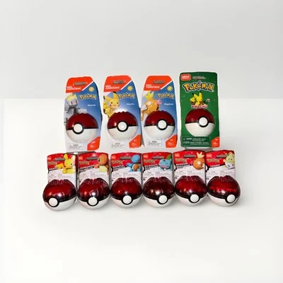 Mega Construx Pokemon Pokeball Series Lot - Image 1 of 3