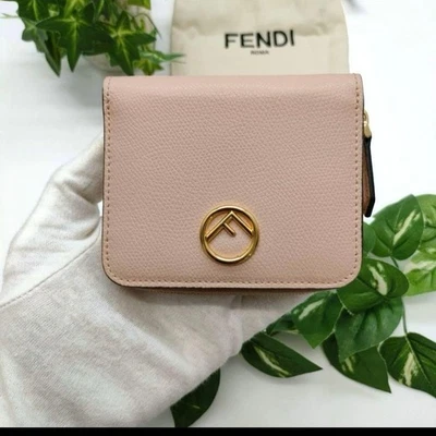 Cartera Fendi Efizu Cremallera Alrededor Mediana Rosa Usada Excelente Estado Japón Foto 1 de 4