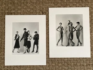 Helmut NEWTON SET OF TWO prints 1981 Paris Sie Kommen 1992 13x16 MATTED MOUNTED - Picture 1 of 8