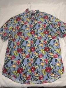 Camisa Oxford Hawaiana Polo Ralph Lauren Manga Corta Floral Abotonada 2XL - Imagen 1 de 9