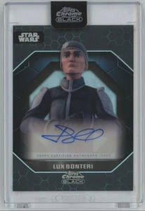2024 Topps Chrome Black Star Wars Lux Bonteri Auto #ALS-JG A34 - Bild 1 von 2