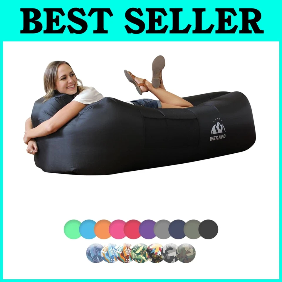 Lightweight Inflatable Hammock with Carry Bag - Image 1 of 4