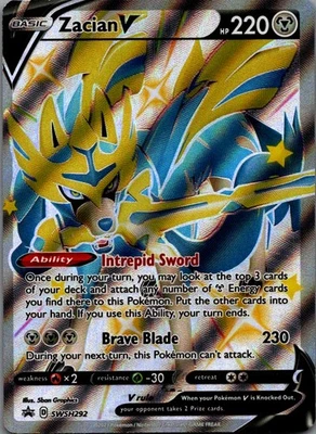 Zacian V (Shiny) - Promo SWSH: Sword & Shield Promo Cards SWSH292 NM - Image 1 of 2
