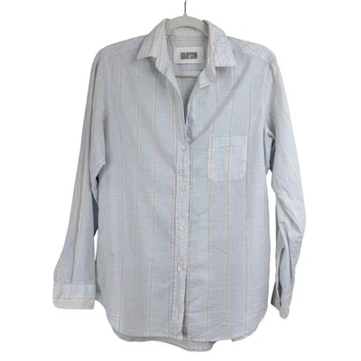 GRAYSON THE HERO FRANK & EILEEN Mujer S Camisa Abotonada Rayas LAVADA AL SOL Foto 1 de 4