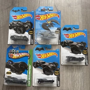 Collectable Batman Hot Wheels Cars Vehicle Bundle X 5 Tracked Aust Postage - Picture 1 of 6