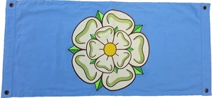 Bandera de algodón totalmente cosida Yorkshire Rose County - 100 cm x 50 cm - 4 ojales - Imagen 1 de 4