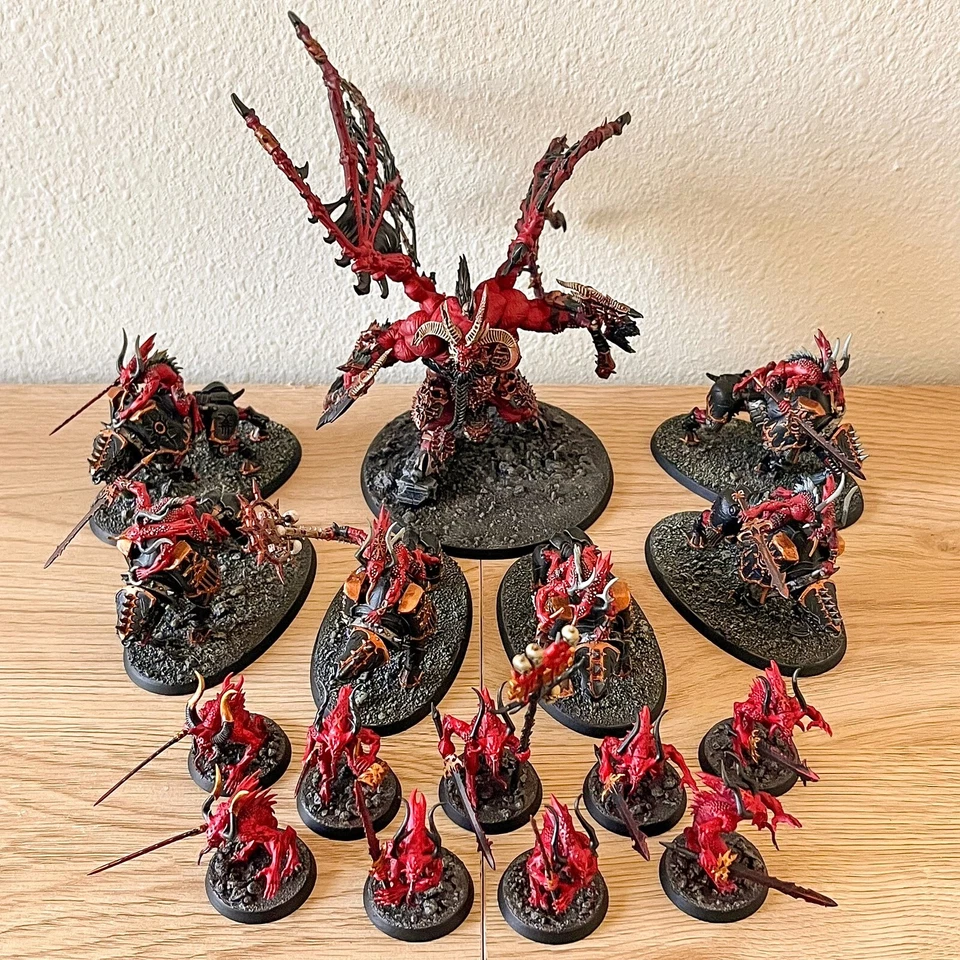 Warhammer Age Of Sigmar - Painted Blades Of Khorne Army - BoxedUp (359) - Image 1 of 1