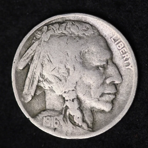 1916-S Buffalo Nickel FREE SHIPPING Cover
