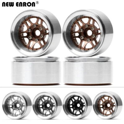 Aluminum Negative Offset 1.9" Beadlock Wheel Rim for 1/10 RC SCX10 TRX4 Redcat - Image 1 of 4