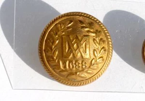 RARE BOUTON / BUTTON UNIFORME ANCIEN - 1688 LOGO LAURIER SUPERIEUR France D:20mm - Imagen 1 de 2