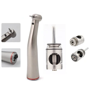 Dental 1:5 LED Fiber Optic Contra Angle Handpiece / 1:5 Cartridge Ball Bearing - Picture 1 of 16