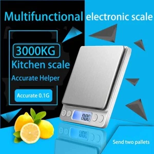 Precision 3000g x 0,1g Digitale Grammwaage Tasche Elektronischer Schmuck Gewichtswaage - Bild 1 von 8
