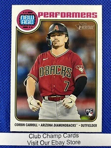 2023 #NA-19 New Age Performers Topps Heritage béisbol de radiocontrol Corbin Carroll - Imagen 1 de 2