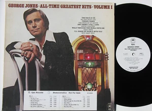 GEORGE JONES All-Time Greatest Hits Vol 1 LP 1977 promo w/ timing strip NM Vinyl - Picture 1 of 2