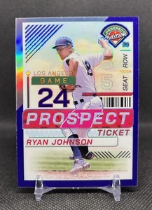 2024 Panini Prospect Edition RYAN JOHNSON Holo BLUE Prizm /99 LA Angels SP - Picture 1 of 3
