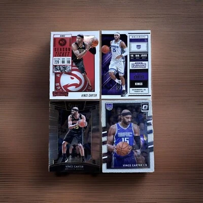 (4) Vince Carter North Carolina Raptors Kings LOT w/ Optic + Select + Contenders - Image 1 of 3