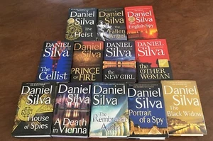 Daniel Silva 12 BOOK LOT Hardcover Gilbert Allon Series 3 Signed All 1st Edition - Picture 1 of 18