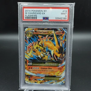 PSA 9 MINT Pokemon XY Flashfire 2014 M Charizard EX Ultra Rare Card #13 - Picture 1 of 2