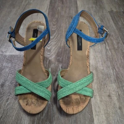 Sandalias Ann Taylor para mujer talla 7 azules y verdes Foto 1 de 4