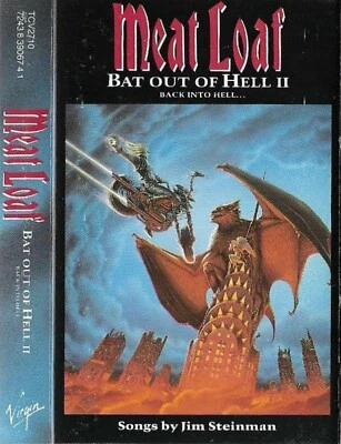 MEAT LOAF BAT OUT OF HELL 2 BACK INTO HELL CASSETTE ALBUM Pop Rock, Hard Rock - Image 1 of 4