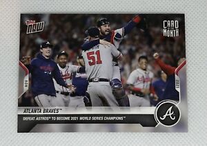 2021 Topps NOW Atlanta Braves #M-NOV Card of the Month - World Series Champions