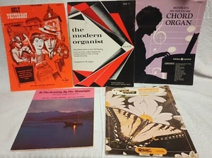 Organ Music and Learn to Play 5 Book LOT 60s-70s Western Hits Beginnings Rare  - Picture 1 of 11