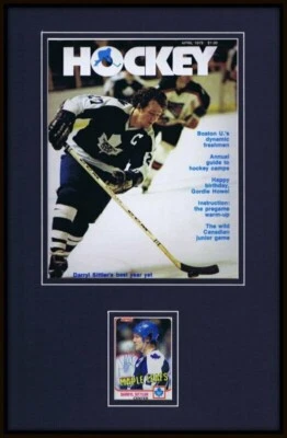 Exhibición fotográfica firmada por Darryl Sittler 11x17 hojas de arce de Toronto Foto 1 de 2