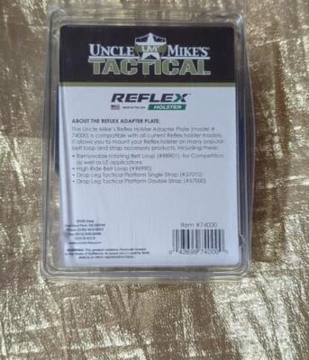 New! Uncle Mikes Reflex Adapter Black 74000 Fast Free Shipping - Image 1 of 2