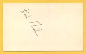Kirk Gibson Signed Autographed Index Card - Picture 1 of 3