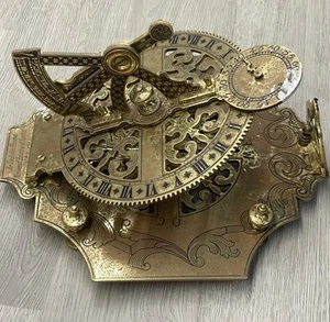 RELOJ DE SOL DE LATÓN MUSEO ALEMÁN RELOJ DE SOL ECUATORIAL UNIVERSAL N.º4 VO 1764 MH JD - Imagen 1 de 24