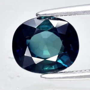 π Cuscino 1,85ct VS Zaffiro Blu Verdastro Naturale - Riscaldato, Pietra Preziosa Africa - Foto 1 di 4
