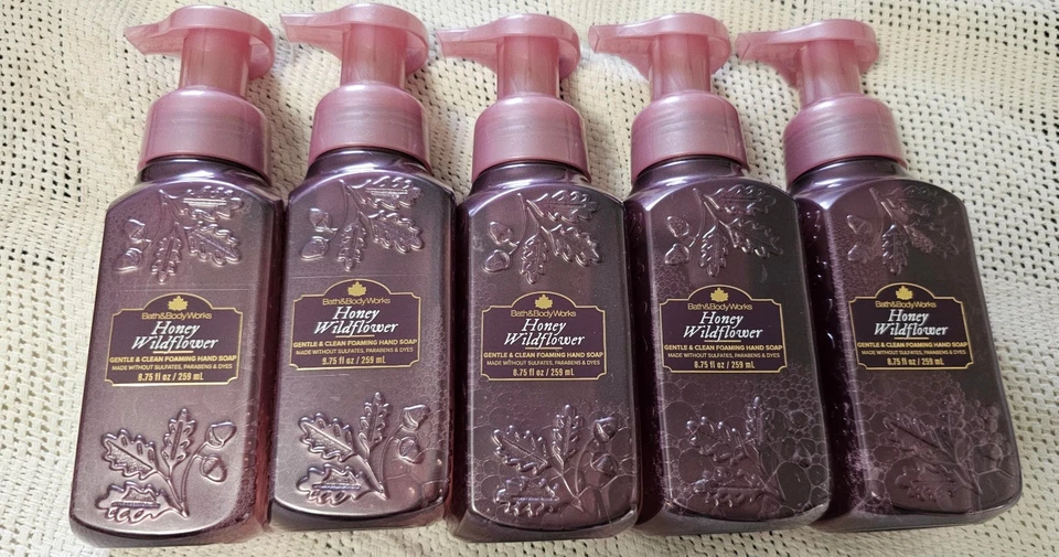 Jabón de manos espumoso de flores silvestres miel Bath & Body Works x5 Foto 1 de 3