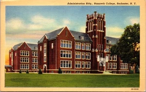 Postcard NY Rochester Admin Buillding Catholic Women Nazareth College 1942 V147 - Picture 1 of 2