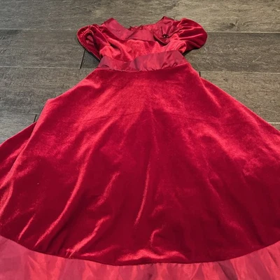 Good Lad Girl Red Velvet Dress Size 4 Christmas Holiday Party - Image 1 of 4
