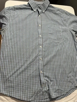 Croft & Barrow men's button-up shirt L blue long sleeve - Image 1 of 3