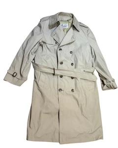 Vintage London Fog Maincoats Trenchcoat 44R Beige USA Made Belted Thinsulate - Bild 1 von 13