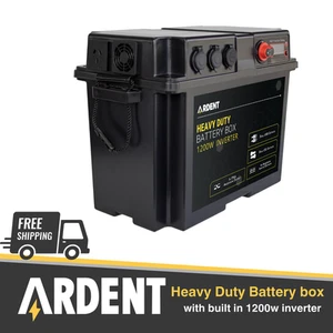 Ardent Heavy Duty Battery Box with 1200W Inverter - Picture 1 of 6
