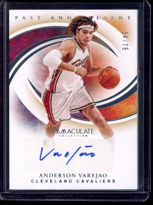 2019-20 Panini Immaculate #PP-AVA Anderson Varejao Past & Present Auto /75 - Image 1 of 2