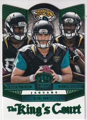 BORTLES/ROBINSON/LEE 2014 Panini Crown Royale TheKing'sCourt Green #KC18 Jaguars - Image 1 of 2