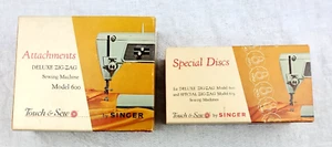 ACCESORIOS Y DISCOS ESPECIALES máquina de coser táctil y de costura Zig Zag CANTANTE 600+603 - Imagen 1 de 4