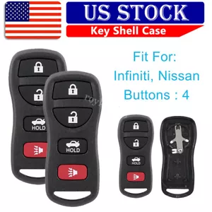 2 Remote Key Shell Fob Case Cover For Nissan 350Z Sentra Infiniti FX45 G35 - Picture 1 of 9