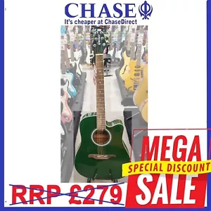 Guvnor Electro Acoustic GA300CE chitarra acustica elettrica verde prezzo consigliato £ 279 * - Foto 1 di 9