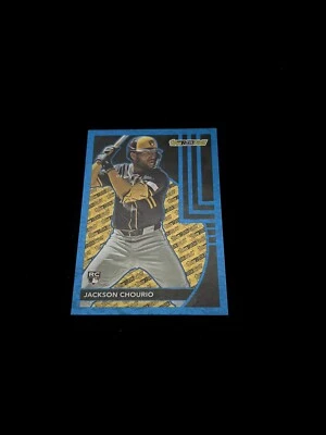 2024 Topps Update Black Gold Blue Parallel Jackson Chourio Brewers RC BG25 - Image 1 of 2