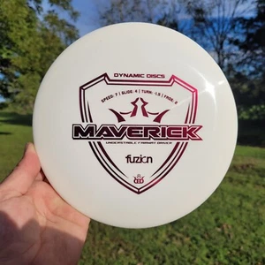 New Dynamic Discs Fuzion MAVERICK 171gm Fairway Driver (All White) - Picture 1 of 2