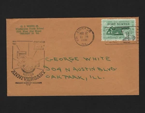 OPC 1961 Chicago ILL Junta de Educación 50 Aniversario Cachet - Imagen 1 de 1